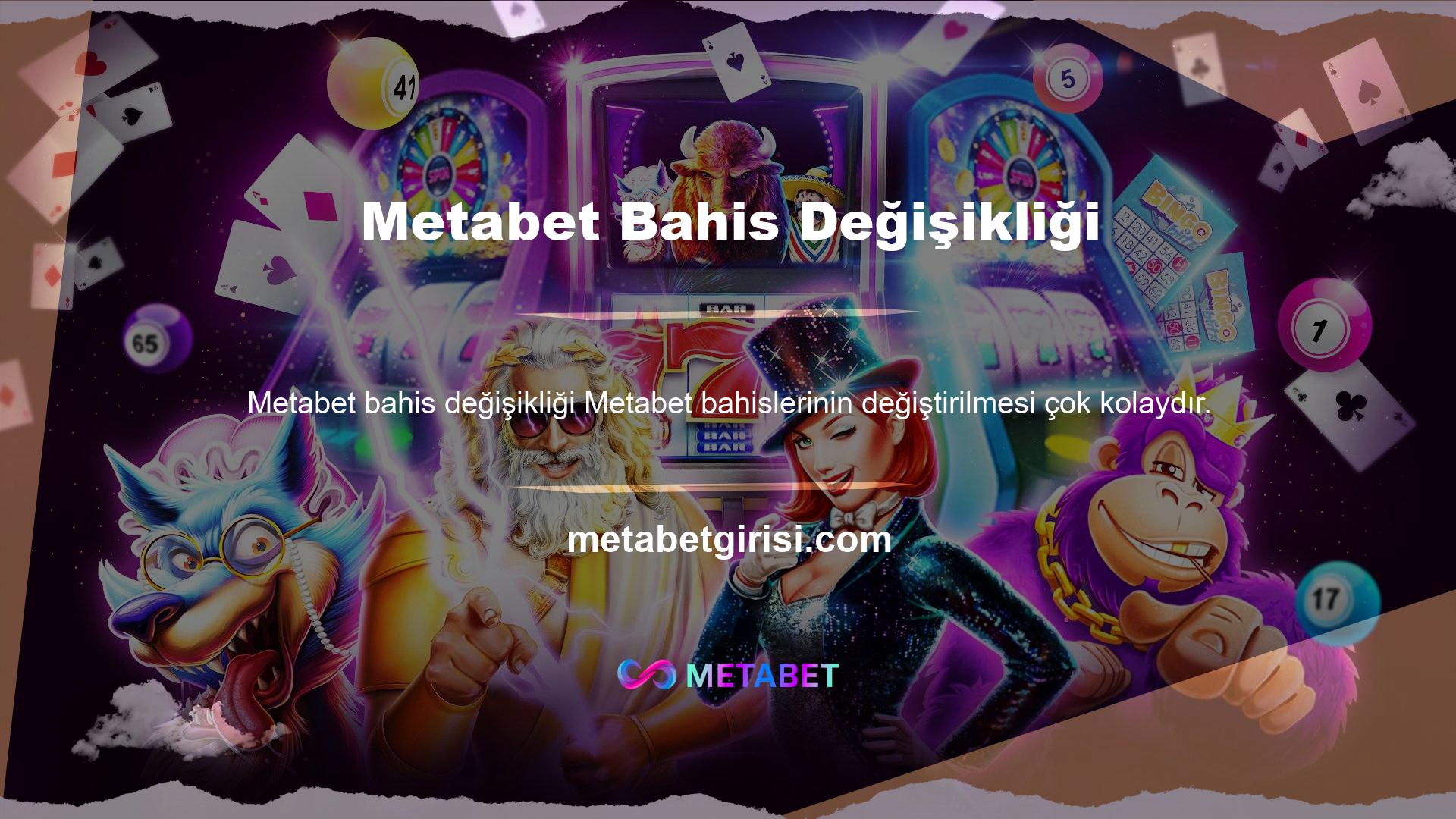 İlk olarak, Metabet bahis sitesinin adresini güncellemelisiniz